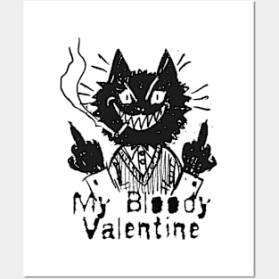 valentine and the bad cat Posters and Art